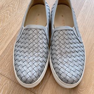 M Gemi handmade Italian Silver slides size 36.5